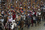 05.07.2026,  Frundsbergfest Mindelheim 2026, Historisches-Fest im Unterallgäu mit tausenden Mitwirkenden. Die Kreisstadt Mindelheim kehrt für eine Woche ins Mittelalter zurück um ihre historische Geschichte zu feiern. Historischer Festzug am Sonntag 5.7.2026 durch die Maximilianstrasse,  