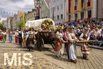 05.07.2026,  Frundsbergfest Mindelheim 2026, Historisches-Fest im Unterallgäu mit tausenden Mitwirkenden. Die Kreisstadt Mindelheim kehrt für eine Woche ins Mittelalter zurück um ihre historische Geschichte zu feiern. Historischer Festzug am Sonntag 5.7.2026 durch die Maximilianstrasse,  