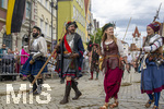 05.07.2026,  Frundsbergfest Mindelheim 2026, Historisches-Fest im Unterallgäu mit tausenden Mitwirkenden. Die Kreisstadt Mindelheim kehrt für eine Woche ins Mittelalter zurück um ihre historische Geschichte zu feiern. Historischer Festzug am Sonntag 5.7.2026 durch die Maximilianstrasse,  