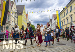 05.07.2026,  Frundsbergfest Mindelheim 2026, Historisches-Fest im Unterallgäu mit tausenden Mitwirkenden. Die Kreisstadt Mindelheim kehrt für eine Woche ins Mittelalter zurück um ihre historische Geschichte zu feiern. Historischer Festzug am Sonntag 5.7.2026 durch die Maximilianstrasse,  