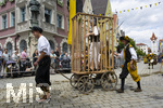 05.07.2026,  Frundsbergfest Mindelheim 2026, Historisches-Fest im Unterallgäu mit tausenden Mitwirkenden. Die Kreisstadt Mindelheim kehrt für eine Woche ins Mittelalter zurück um ihre historische Geschichte zu feiern. Historischer Festzug am Sonntag 5.7.2026 durch die Maximilianstrasse,  
