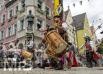 05.07.2026,  Frundsbergfest Mindelheim 2026, Historisches-Fest im Unterallgäu mit tausenden Mitwirkenden. Die Kreisstadt Mindelheim kehrt für eine Woche ins Mittelalter zurück um ihre historische Geschichte zu feiern. Historischer Festzug am Sonntag 5.7.2026 durch die Maximilianstrasse,  