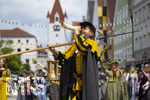 05.07.2026,  Frundsbergfest Mindelheim 2026, Historisches-Fest im Unterallgäu mit tausenden Mitwirkenden. Die Kreisstadt Mindelheim kehrt für eine Woche ins Mittelalter zurück um ihre historische Geschichte zu feiern. Historischer Festzug am Sonntag 5.7.2026 durch die Maximilianstrasse,  