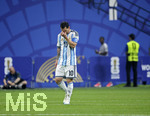 07.07.2026, Fussball Weltmeisterschaft 2026 in den USA, Achtelfinale, Argentinien - Ägypten, im Mercedes-Benz Stadium (Atlanta, GA), Lionel Messi (Argentinien) frustriert.


