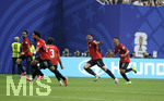 07.07.2026, Fussball Weltmeisterschaft 2026 in den USA, Achtelfinale, Argentinien - Ägypten, im Mercedes-Benz Stadium (Atlanta, GA), Torjubel Yasser Ibrahim (mitte, Ägypten) zum 1:0


