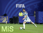 07.07.2026, Fussball Weltmeisterschaft 2026 in den USA, Achtelfinale, Argentinien - Ägypten, im Mercedes-Benz Stadium (Atlanta, GA), Lionel Messi (Argentinien) Schuss


