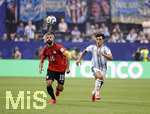 07.07.2026, Fussball Weltmeisterschaft 2026 in den USA, Achtelfinale, Argentinien - Ägypten, im Mercedes-Benz Stadium (Atlanta, GA), von links: Mohamed Salah (Ägypten) gegen Lisandro Martinez (Argentinien)


