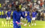 14.07.2026, Fussball Weltmeisterschaft 2026 in den USA, Halbfinale, Frankreich - Spanien, im AT&T Stadium (Dallas (Arlington)), Torwart Mike Maignan (Frankreich) beim Aufwärmen.


