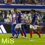 14.07.2026, Fussball Weltmeisterschaft 2026 in den USA, Halbfinale, Frankreich - Spanien, im AT&T Stadium (Dallas (Arlington)),  William Saliba (Frankreich) muss aus dem Spiel wegen einer Verletzung 


