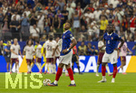 14.07.2026, Fussball Weltmeisterschaft 2026 in den USA, Halbfinale, Frankreich - Spanien, im AT&T Stadium (Dallas (Arlington)), Frust bei Kylian Mbappe (Frankreich) und Manu Kone (Frankreich) 


