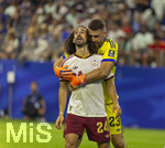 14.07.2026, Fussball Weltmeisterschaft 2026 in den USA, Halbfinale, Frankreich - Spanien, im AT&T Stadium (Dallas (Arlington)), Jubel bei Marc Cucurella (Spanien) und Torwart Simon Unai (Spanien) 


