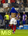14.07.2026, Fussball Weltmeisterschaft 2026 in den USA, Halbfinale, Frankreich - Spanien, im AT&T Stadium (Dallas (Arlington)), Schlusspfiff, Frust nach dem Ausscheiden bei Desire Doue (Frankreich) 


