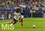 14.07.2026, Fussball Weltmeisterschaft 2026 in den USA, Halbfinale, Frankreich - Spanien, im AT&T Stadium (Dallas (Arlington)), v.li: Marc Cucurella (Spanien) gegen Michael Olise (Frankreich) 


