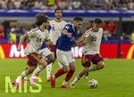 14.07.2026, Fussball Weltmeisterschaft 2026 in den USA, Halbfinale, Frankreich - Spanien, im AT&T Stadium (Dallas (Arlington)), v.li: Marc Cucurella (Spanien), Ryan Cherki (Frankreich), Pedri (Spanien) 


