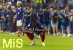 14.07.2026, Fussball Weltmeisterschaft 2026 in den USA, Halbfinale, Frankreich - Spanien, im AT&T Stadium (Dallas (Arlington)), Schlusspfiff, Frust nach dem Ausscheiden bei Jules Kounde (Frankreich) 


