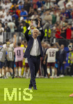 14.07.2026, Fussball Weltmeisterschaft 2026 in den USA, Halbfinale, Frankreich - Spanien, im AT&T Stadium (Dallas (Arlington)), Schlusspfiff, Frust nach dem Ausscheiden bei Trainer Didier Deschamps (Frankreich) 


