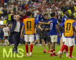 14.07.2026, Fussball Weltmeisterschaft 2026 in den USA, Halbfinale, Frankreich - Spanien, im AT&T Stadium (Dallas (Arlington)), Schlusspfiff, Frust nach dem Ausscheiden bei Trainer Didier Deschamps (Frankreich) 


