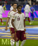 14.07.2026, Fussball Weltmeisterschaft 2026 in den USA, Halbfinale, Frankreich - Spanien, im AT&T Stadium (Dallas (Arlington)), Lamine Yamal (Spanien) nachdenklich 


