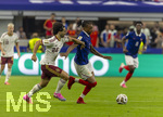 14.07.2026, Fussball Weltmeisterschaft 2026 in den USA, Halbfinale, Frankreich - Spanien, im AT&T Stadium (Dallas (Arlington)), re: Michael Olise (Frankreich) gegen Marc Cucurella (Spanien) 


