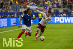 14.07.2026, Fussball Weltmeisterschaft 2026 in den USA, Halbfinale, Frankreich - Spanien, im AT&T Stadium (Dallas (Arlington)), Jules Kounde (Frankreich) gegen Alex Baena (Spanien) 

