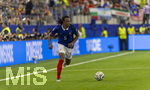14.07.2026, Fussball Weltmeisterschaft 2026 in den USA, Halbfinale, Frankreich - Spanien, im AT&T Stadium (Dallas (Arlington)), Jules Kounde (Frankreich) am Ball 

