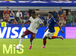 14.07.2026, Fussball Weltmeisterschaft 2026 in den USA, Halbfinale, Frankreich - Spanien, im AT&T Stadium (Dallas (Arlington)), v.li: Nico Williams (Spanien) gegen Aurelien Tchouameni (Frankreich) 


