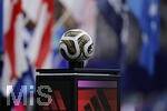 15.07.2026, Fussball Weltmeisterschaft 2026 in den USA, Halbfinale, England - Argentinien, im Mercedes-Benz Stadium (Atlanta, GA),  Spielball auf der Stele.
 

