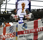 15.07.2026, Fussball Weltmeisterschaft 2026 in den USA, Halbfinale, England - Argentinien, im Mercedes-Benz Stadium (Atlanta, GA),  Fans England
 

