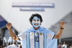 15.07.2026, Fussball Weltmeisterschaft 2026 in den USA, Halbfinale, England - Argentinien, im Mercedes-Benz Stadium (Atlanta, GA),  Fans Argentinien 
 

