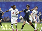 15.07.2026, Fussball Weltmeisterschaft 2026 in den USA, Halbfinale, England - Argentinien, im Mercedes-Benz Stadium (Atlanta, GA),  v.li: Djed Spence (England) gegen Giuliano Simeone (ARG)
 

