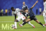 15.07.2026, Fussball Weltmeisterschaft 2026 in den USA, Halbfinale, England - Argentinien, im Mercedes-Benz Stadium (Atlanta, GA),  v.li: Marc Guehi (England) gegen Giuliano Simeone (ARG)
 

