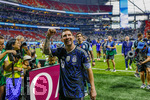15.07.2026, Fussball Weltmeisterschaft 2026 in den USA, Halbfinale, England - Argentinien, im Mercedes-Benz Stadium (Atlanta, GA),  Lionel Messi (Argentinien) Schlussjubel nach dem 2:1 Sieg 
 

