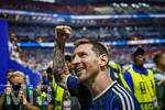 15.07.2026, Fussball Weltmeisterschaft 2026 in den USA, Halbfinale, England - Argentinien, im Mercedes-Benz Stadium (Atlanta, GA),  Lionel Messi (Argentinien) Schlussjubel nach dem 2:1 Sieg 
 


