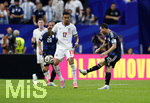 15.07.2026, Fussball Weltmeisterschaft 2026 in den USA, Halbfinale, England - Argentinien, im Mercedes-Benz Stadium (Atlanta, GA),  li: Morgan Rogers (England) gegen Lionel Messi (Argentinien) 
 


