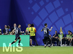 15.07.2026, Fussball Weltmeisterschaft 2026 in den USA, Halbfinale, England - Argentinien, im Mercedes-Benz Stadium (Atlanta, GA),  Torjubel, v.li: Lionel Messi (Argentinien), Enzo Fernandez (ARG)
 

