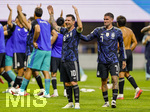 15.07.2026, Fussball Weltmeisterschaft 2026 in den USA, Halbfinale, England - Argentinien, im Mercedes-Benz Stadium (Atlanta, GA),  Schlussjubel Lionel Messi (Argentinien) mit RODRIGO DE PAUL (re, ARG)
 


