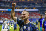 15.07.2026, Fussball Weltmeisterschaft 2026 in den USA, Halbfinale, England - Argentinien, im Mercedes-Benz Stadium (Atlanta, GA), Alexis MAC ALLISTER (Argentinien) jubelt.
 

