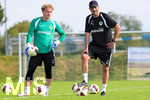 16.07.2026, Bad Wörishofen, Deutschland, 2. Bundesliga, Saison 2026/2027, Der SpVgg Greuther Fürth startet mit der zweiten Trainingseinheit in sein Sommertrainingslager in Bad Wörishofen (Unterallgäu). Der Verein bereitet sich dort auf die Saison 2026/2027 vor. Silas Prüfrock (SpVgg Greuther Fürth), Frank Kaukert (SpVgg Greuther Fürth)