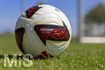 17.07.2026, Fussball 1. Bundesliga 2026/2027,  Torfabrik der offizielle Spielball von adidas für die Saison 26/27. Detailshooting, der Ball liegt auf dem Rasen.