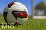 17.07.2026, Fussball 1. Bundesliga 2026/2027,  Torfabrik der offizielle Spielball von adidas für die Saison 26/27. Detailshooting, der Ball liegt auf dem Rasen.