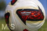 17.07.2026, Fussball 1. Bundesliga 2026/2027,  Torfabrik der offizielle Spielball von adidas für die Saison 26/27. Detailshooting, der Ball liegt auf dem Rasen.