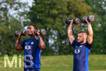 19.07.2026, Bad Wörishofen, Deutschland. 2. Bundesliga: Der SV Darmstadt 98 startet mit der ersten Trainingseinheit in das Sommertrainingslager. Patric Pfeiffer (SV Darmstadt 98), Fabian Nurnberger (SV Darmstadt 98)