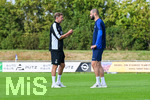 19.07.2026, Bad Wörishofen, Deutschland. 2. Bundesliga: Der SV Darmstadt 98 startet mit der ersten Trainingseinheit in das Sommertrainingslager. Cheftrainer Florian Kohfeldt (SV Darmstadt 98), Aleksandar Vukotic (SV Darmstadt 98)