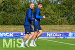 19.07.2026, Bad Wörishofen, Deutschland. 2. Bundesliga: Der SV Darmstadt 98 startet mit der ersten Trainingseinheit in das Sommertrainingslager. Kai Klefisch (SV Darmstadt 98), Matej Maglica (SV Darmstadt 98)