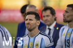19.07.2026, Fussball Weltmeisterschaft 2026 in den USA, Finale, Spanien - Argentinien, im MetLife Stadium (New York/New Jersey (East Rutherford)), Spanien ist Fussball Weltmeister 2026, Die Argentinier sind nur zweiter Sieger nach der 0:1 Niederlage, Lionel Messi (Argentinien) frustriert nach der Niederlage
 

