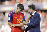 19.07.2026, Fussball Weltmeisterschaft 2026 in den USA, Finale, Spanien - Argentinien, im MetLife Stadium (New York/New Jersey (East Rutherford)), Spanien ist Fussball Weltmeister 2026, Siegerehrung, Pau Cubarsi (Spanien) bekommt den Pokal für den besten Youngster der WM.

