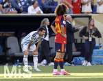 19.07.2026, Fussball Weltmeisterschaft 2026 in den USA, Finale, Spanien - Argentinien, im MetLife Stadium (New York/New Jersey (East Rutherford)), Frust nach dem Gegentreffer zum 0:1 bei den Argentiniern, Lionel Messi (Argentinien) 

