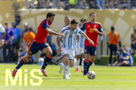 19.07.2026, Fussball Weltmeisterschaft 2026 in den USA, Finale, Spanien - Argentinien, im MetLife Stadium (New York/New Jersey (East Rutherford)), v.li: Rodri (Spanien), Lionel Messi (Argentinien), 
 

