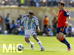 19.07.2026, Fussball Weltmeisterschaft 2026 in den USA, Finale, Spanien - Argentinien, im MetLife Stadium (New York/New Jersey (East Rutherford)), von links:  Rodrigo de Paul (Argentinien) gegen Mikel Oyarzabal (Spanien) 
 

