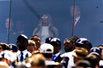 19.07.2026, Fussball Weltmeisterschaft 2026 in den USA, Finale, Spanien - Argentinien, im MetLife Stadium (New York/New Jersey (East Rutherford)), Ehrengäste hinter Glas, US-Präsident Donald Trump (re) mit Ehefrau Melania Trump.

